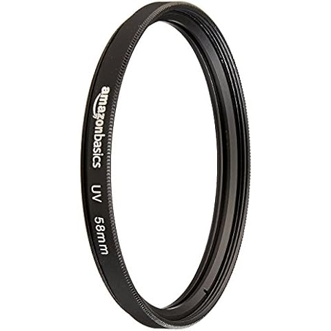 Filtro de protección UV de 58mm de Amazon Basics Cover