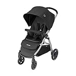 Maxi-Cosi Gia, Kompakter Kinderwagen mit Bequemem Sitz, Nutzbar ab der Geburt bis ca. 4 Jahre (max. 22kg) Faltbarer All-Terrain-Buggy inkl. Regenverdeck & Großem Einkaufskorb, Essential Black(schwarz)