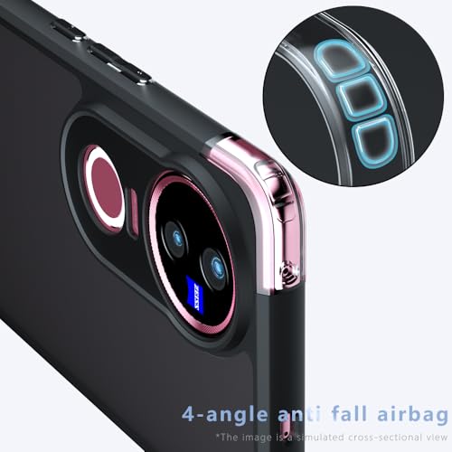 Image of Back Cover Compatible with Vivo V50 5G - Matte Black Rubber Shield Case | Slim Fit Mobile Cover | Anti-Fingerprint Phone Case | Shockproof Back Cover | Soft Touch Mobile Case