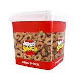 Aperisnack® - AP01.016.04 - Tarallino Multicereali, con Avena, Orzo, Segale, Grano Arso, – Formato Secchiello da 1.800 g. Crackers vegani