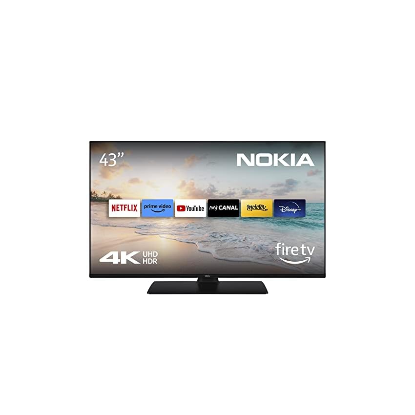 nokia 43 pouches (108 cm) 4k uhd tele integriertem fire tv (wlan, hdr, triple tuner dvb c/s2/t2, netflix, prime video, youtube, disney+) un43av310 2023