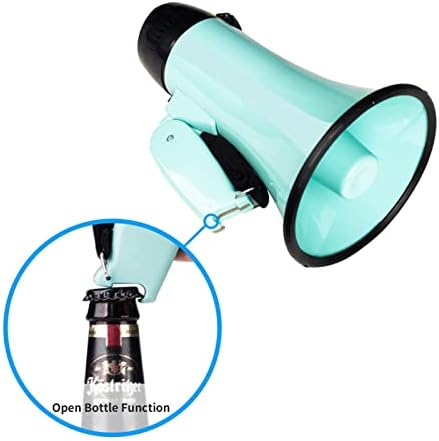 Portable Megaphone Bullhorn Portable Megaphone Speaker Trumpets Recording Tour Guide Speakers Loud Volume Macaron Color Green Pink Powerful and Lightweight Amplifiers(Pink- No Battery)