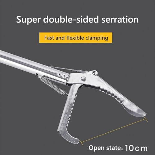 Apanhador De Cobras, Pinças De Cobra Resistentes De 120 Cm Apanhador De Enguia De Réptil Aço Inoxidá