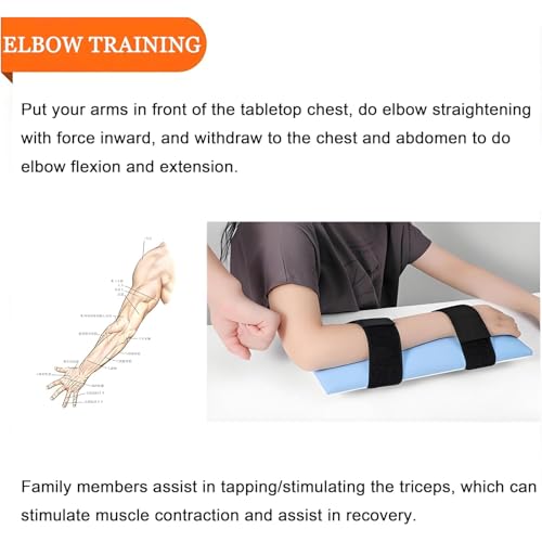 MYFTNP Patineta para Rehabilitación De Hombro, Entrenador De Rehabilitación De Codo, Dispositivo De Rotación Flexible De 360°, Doble Fijación Frontal Y Trasera, para Accidentes Cerebrovasculares