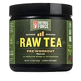 Natural Force Raw Tea All Natural Pre Workout Powder, Original Flavor – Best Preworkout for Men and Women Made from 15 Premium Herbs and Superfoods *Powerful Energy Booster