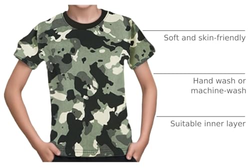 Image of Family Feeling Boys Short Sleeve Crewneck Kids T-Shirts Top Girls Tee