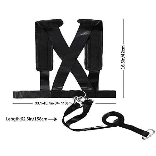 image for XccMe Sled Harness Tire Pulling Harness Fitness Resistance Training Wo