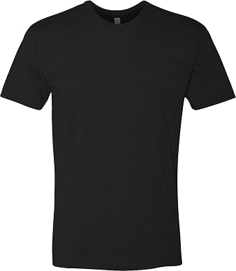 LogoUp 6210 Mens Mens CVC Tee Black1pck X-Large