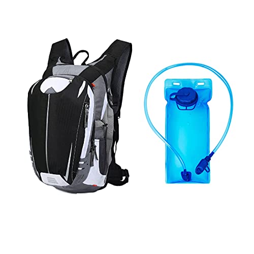 18L Outdoor Sport Rucksack Mit 2L Wasserblase, Für Damen Herren Kinder Rucksack Hält Sie Kühl Und Ideal Zum Laufen Wandern Camping Klettern Skifahren (Farbe : Black) Cover
