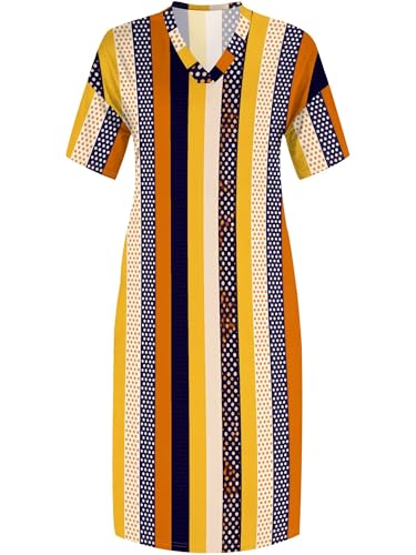 Image of SUZONANA Plus Size Dresses for Curvy Women African Print American Dress Summer Outfits Casual Loose with Pocket
