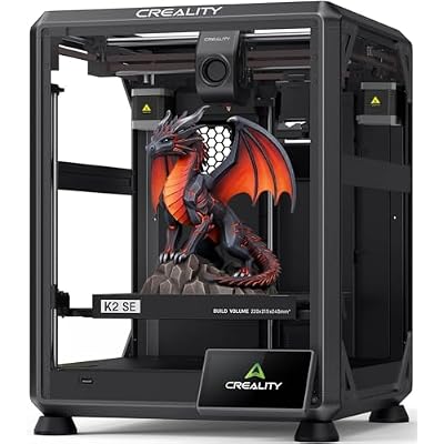 Creality K2 SE 3D Printer, 500mm/s High-Speed Printing, Support Multi Color 3D Printing Needs CFS, Solid Metal Build, Auto Leveling, Direct Drive Extruder, Quick-Swap Nozzle, 220215245mm Print Size