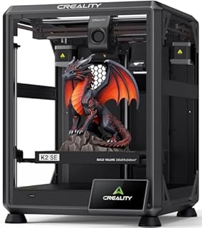 Creality K2 SE 3D Printer, 500mm/s High-Speed Printing, Support Multi Color 3D Printing Needs CFS, Solid Metal Build, Auto Leveling, Direct Drive Extruder, Quick-Swap Nozzle, 220×215×245mm Print Size