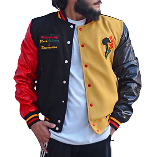 HUB LEATHER HBCU Letterman Jacket Men - Basketball Donovan