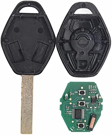 Heart Horse cas2 3-button remote control car key ID46 chip, suitable for 5 series E46 E60 E83 E53 E36 E38 straight board key with electronic chip 433 frequency
