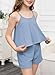 blibean Tween Girl Clothes Sets Little Kids Girls Summer Shorts Outfits Casual Fashion Tank Tops Matching Lounge Clothing Set 2pc Size 8-9 Year Old Light Blue