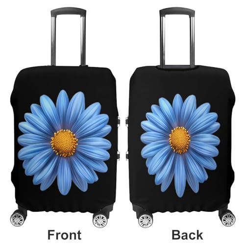 Blue Daisy Flower Unisex Luggage Cover Washable Travel Suitcase Case Elastic Baggage Protective Covers S3