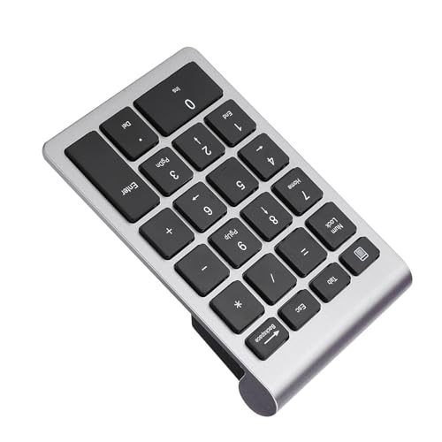 BONKZEBU Kabelloser Nummernblock für Laptop mit Scherenfuß-Tastenkappenstruktur, Schnelle Rückprallgeschwindigkeit und Geringe Verzögerung
