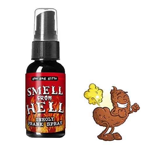 LELEBEAR Fart Spray, Fart Spray Extra Strong, 30ml Potent Ass Fart Spray, Stinky Ass Fart Spray and Smell from Hell, Stink Hilarious Gag Gifts (Hell)