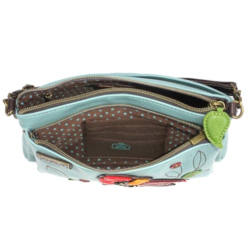 Image of CHALA RFID Protected Vegan Leather Deluxe Crossbody Bag with Adjustable Straps