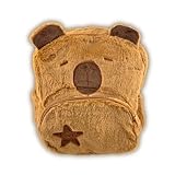 Mochila Infantil Capivara Pelúcia Design Kawaii Moda Unissex Escolar