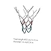 BRIGHTFUFU 1pc Heavy Duty Basketball Net Chain Mesh for Use Easy to Install Tangle Design for Competition Practice