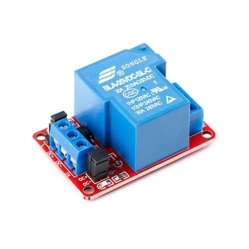image for JESSINIE 5V 30A Relay Module, 1 Channel, Optocoupler Isolation, High/L