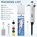 nestlab Single Channel Pipettor, Adjustable Volume Pipette, Micro Pipettes,High-Accurate Pipettor, Liquid Micropipette for Laboratory (10-100 μl)