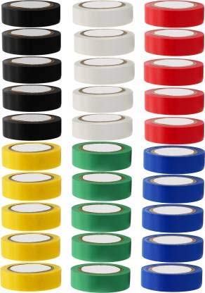 AVMARK 8 Meter Self Adhesive PVC Electrical Insulation Tape-Colored Pack of 30 Pieces (Assorted Color) (B08MCFH5DB) Amazon Price History, Amazon Price Tracker
