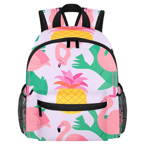 Sac à dos flamant rose idéal pour les sorties scolaires et le goûter en maternelle