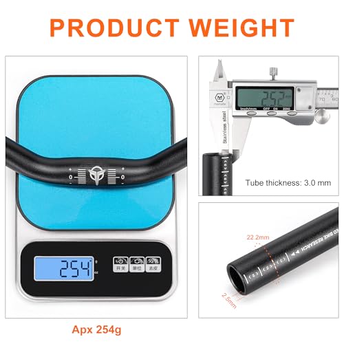 image for GEWAGE 25.4 Bike Handlebar - 30mm, 55mm, 70mm, 90mm,120mm Riser Handle