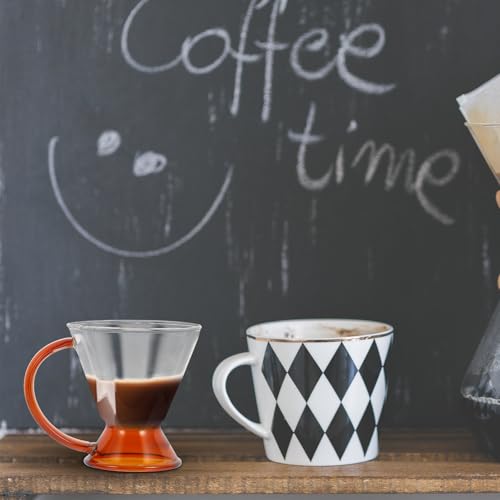 Cafetera de vidrio retro transparente para servir café en el hogar 6