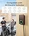 Autel Home Smart Electric Vehicle (EV) Charger up to 50Amp, 240V, Indoor/Outdoor Car Charging Station with Level 2, Wi-Fi and Bluetooth Enabled EVSE, 25-Foot Cable,Wood Grain