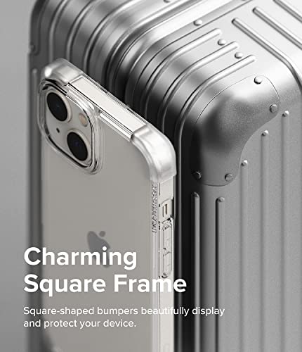 Image of Ringke Fusion Bumper Compatible with iPhone 14 Case Cover Transparent Hard Back Soft Flexible TPU Frame Bumper Scratch Resistant iPhone 14 Back Cover - Clear