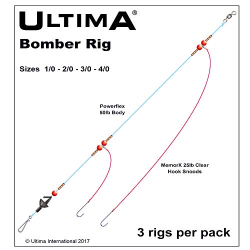 Ultima Bomber mar rig-2 Gancho, Unisex, Bomber, Transparente, 3/0 Cover