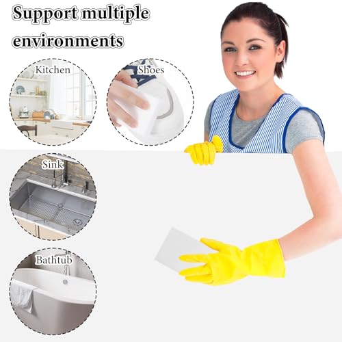 Image of 50 Pack Eraser Sponges Sheets, 4 x 2.4 x 0.8 in Magic Sponge Cleaning Tool, Extra Durable Magics Erasers Kitchen Sponge for Household Cleaning, Melamine Sponges Bulk for Kitchen, Bathroom, Wall