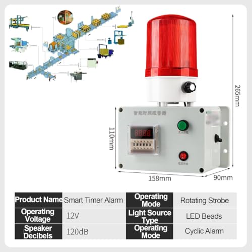 Evite errores de empaque con esta alarma de conteo electrónico programable de 120 dB 8