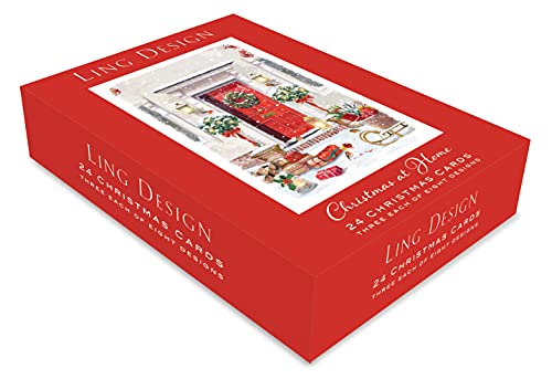 Caja de 24 cajas de Navidad con escenas tradicionales surtidos XBVB2021C XBVB2021C