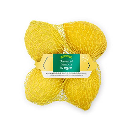 by Amazon Organic Unwaxed Lemons Pack of 4