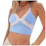 ❤Material: Diese Tank Cami Tops bestehen aus Polyester, Elasthan, aus hochwertigem Stoff, atmungsaktiv, leicht, weich und bequem. Achtung: Bitte überprüfen Sie in der Fotobeschreibung und verwenden Sie nicht die Amazon-Größentabelle. Die asiatische Größe ist viel kleiner als die europäische Größe.