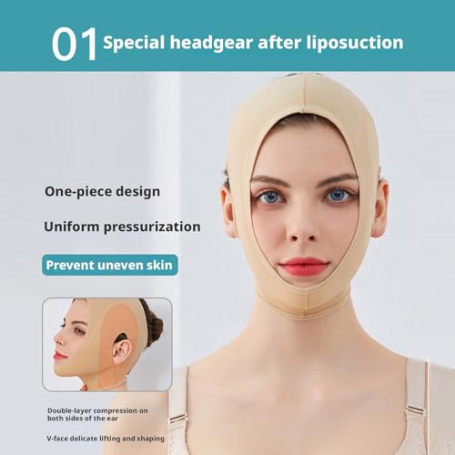 Lifting du cou et affinement du visage avec notre vêtement de compression élastique réglable - 2