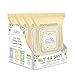 Babo Botanicals 3-in-1 Moisturizing Sensitive Baby Wipes for Face, Hands and Body, Oatmilk & Calendula, 30 Count (Pack of 4)