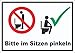 Bitte im Sitzen pinkeln Aufkleber A9 (37x52mm)