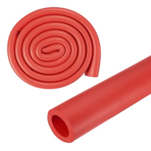 M METERXITY Pipe Insulation Foam Tube, 18mm ID 30mm OD 3.3Ft 1m Length, Soft Flexible Foam Tubing Pipe Insulation for Handle Grip Support/Guitar Stand/Roof Racks [Red]