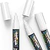 Chalky Crown - Chalk Pens - Liquid Chalk Markers - Dry Erase Chalk Pen for Chalkboards, Signs, Windows, Blackboard & More - 5 Pack, White, 6 mm #5