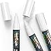 CHALKY CROWN Liquid Chalk Marker Pen - White Drawing Chalk - Chalkboard Markers for Chalkboard Signs, Windows, Blackboard, Glass - 6mm Reversible Tip (5 Pack)