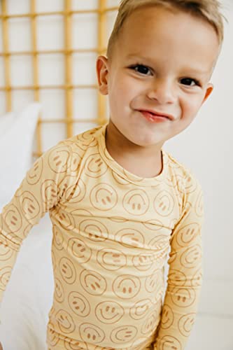 Copper Pearl Two Piece Long Sleeve Toddler Pajamas PJ Sets for Boys and Girls - Adorable Pattern Pajamas, Breathable Fabric to Keep Cool While Sleeping, Sizes 12 Months to 5T - Vance4
