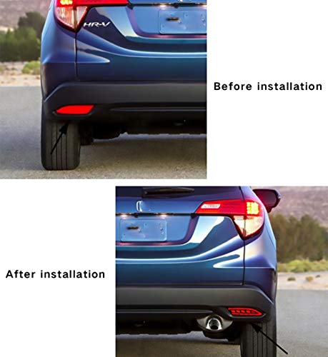 2 Pcs Led Rear Bumper Reflector Light Back Tail Lamp Brake Stop Warning Light For Honda Hrv Hr-V Vezel 2015 2016 #TOP2