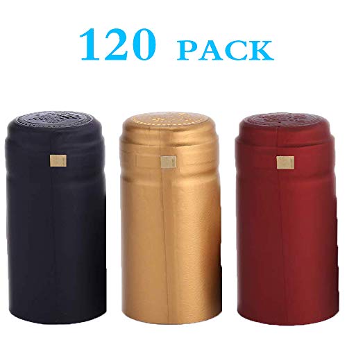 BGMAXimum PVC heat shrink capsules 120 count 3 colors wine shrink wrap wine