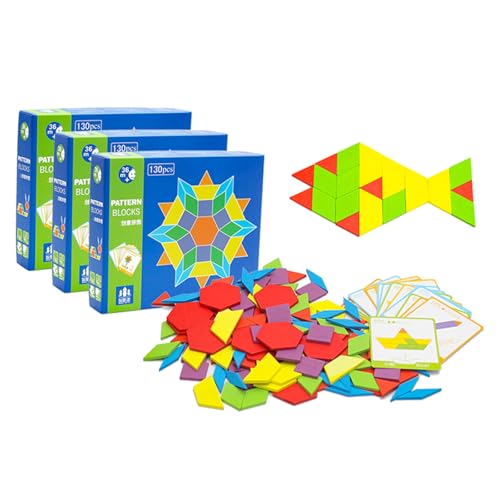 XAEIOCIF モンテッソーリ 知育玩具 タングラム マグネットタイプ 脳トレ 木製ジグソーパズル 手先の訓練 IQ おもちゃ 早期学習 ギフト、キッド幼児年齢3+ 6+歳 (木製蝶 130個)