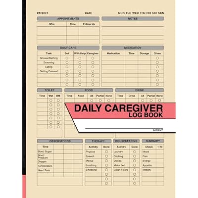 Daily Caregiver Log Book